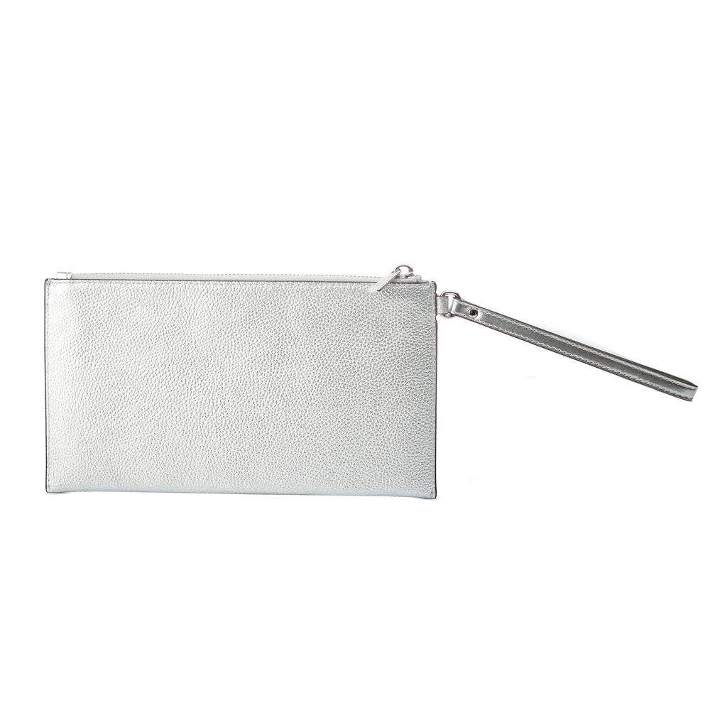 Michael Kors Gray Leather Clutch Bag - Image 2