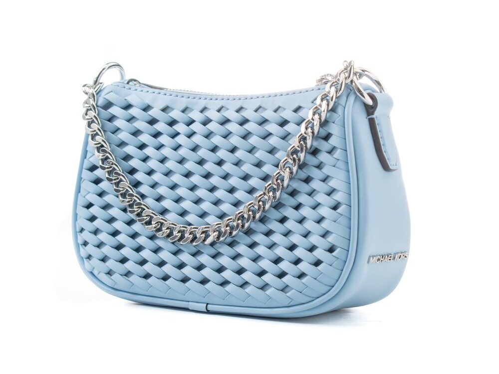 Michael Kors Blue Canvas Handbag
