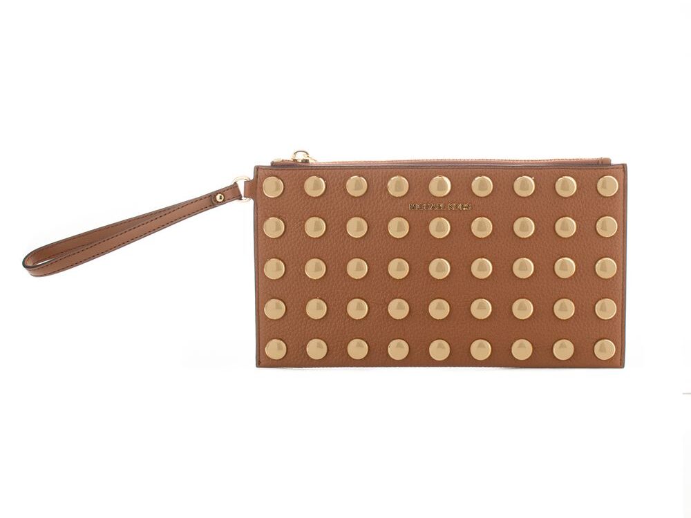 Michael Kors Black Leather Clutch Bag