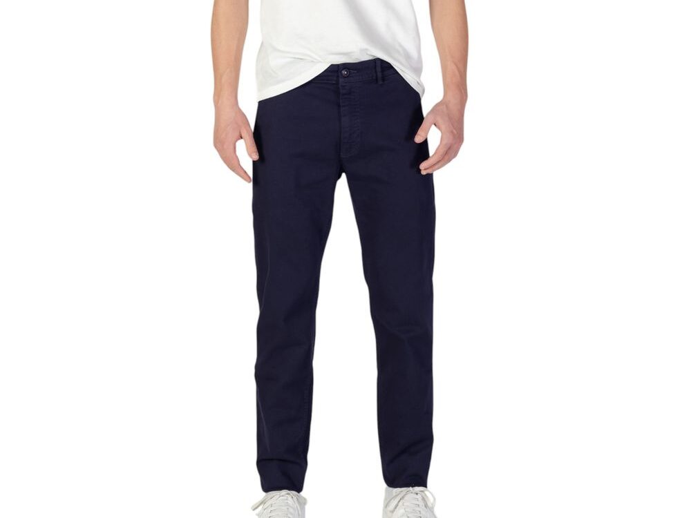 Hugo Boss Blue Cotton Skinny Pants