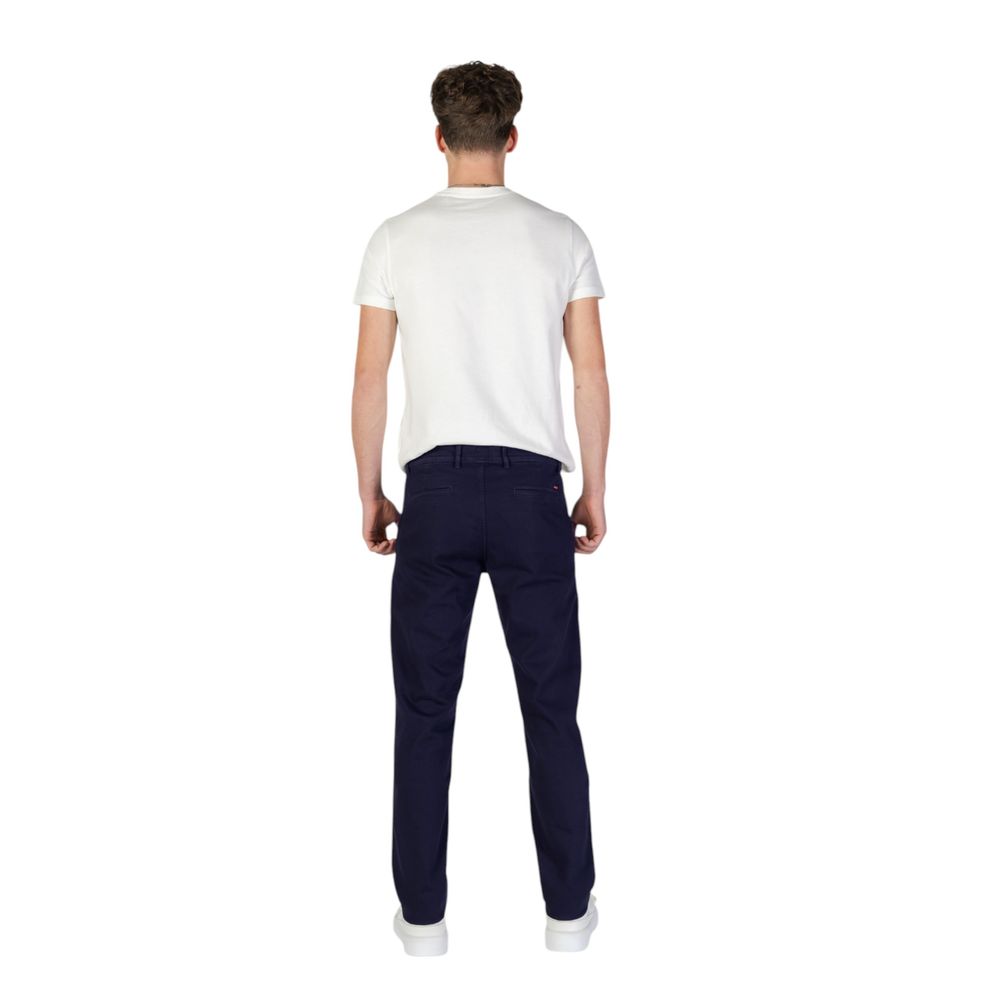 Hugo Boss Blue Cotton Skinny Pants - Image 2