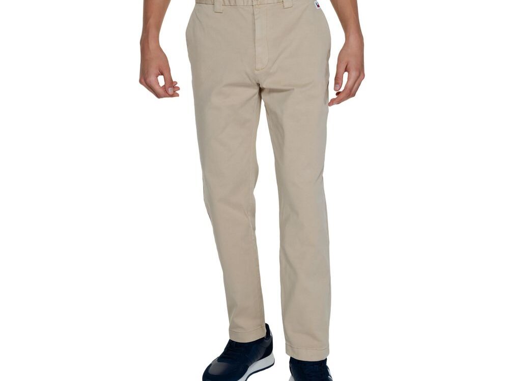 Tommy Hilfiger Jeans Gold Recycled Cotton Casual Pants