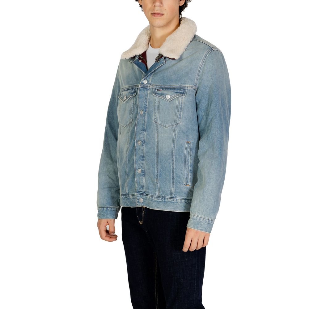 Tommy Hilfiger Jeans Light Blue Cotton Denim Jacket - Image 3
