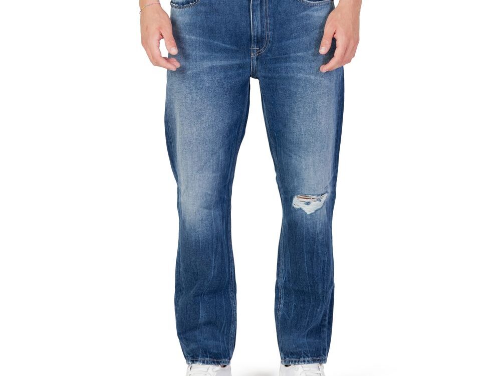 Tommy Hilfiger Jeans Blue Cotton Slim Fit Jeans