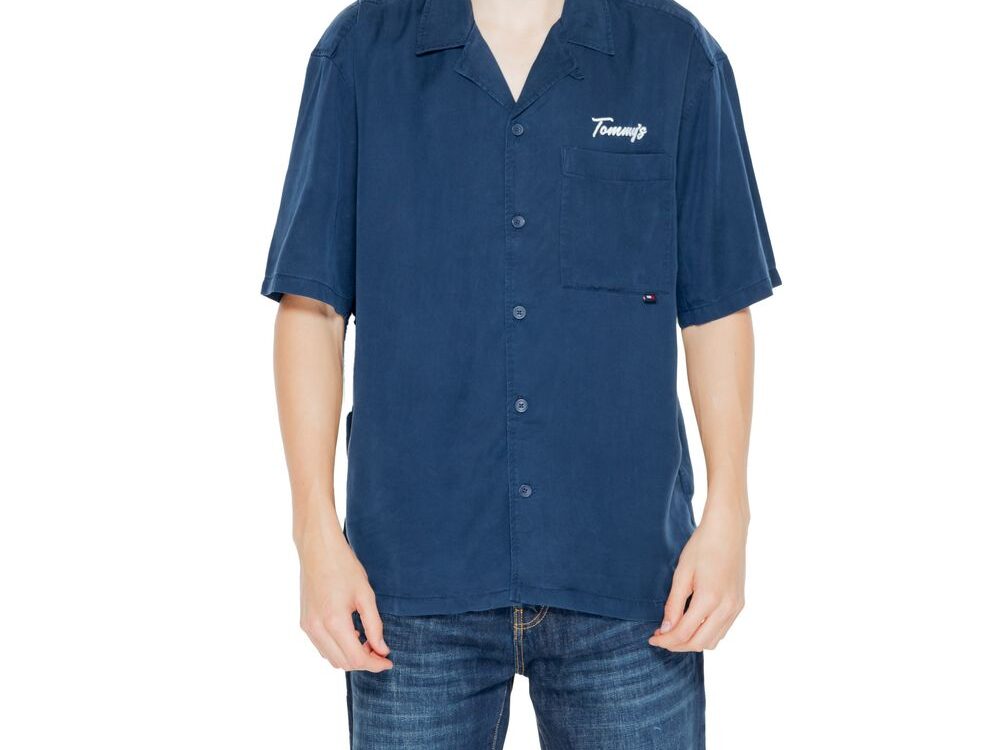 Tommy Hilfiger Jeans Blue Lyocell Shortsleeve Shirt