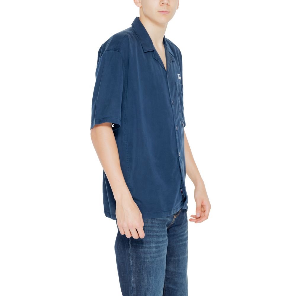 Tommy Hilfiger Jeans Blue Lyocell Shortsleeve Shirt - Image 4