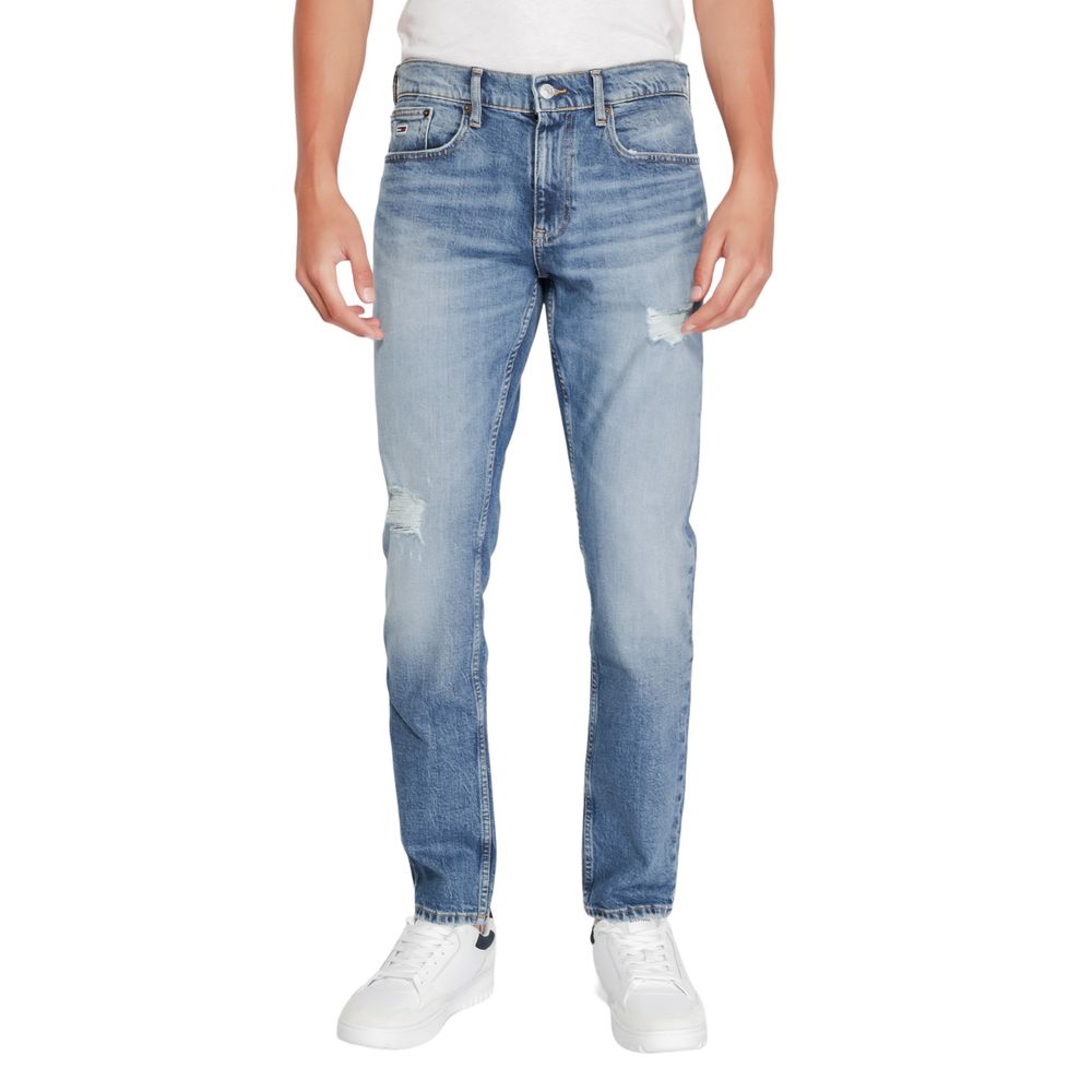 Tommy Hilfiger Jeans Blue Cotton Slim Fit Jeans - Image 4