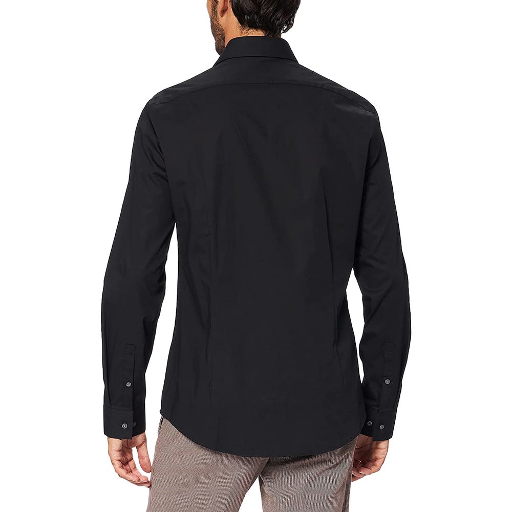 Calvin Klein Black Cotton Dress Shirt - Image 2