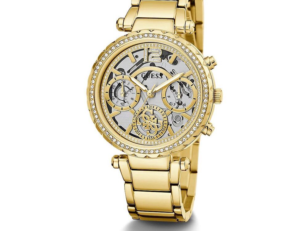 Guess Gold Stainless Steel Dress Watch