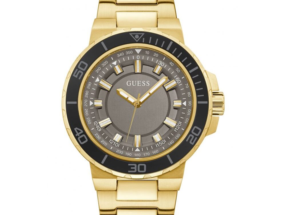 Guess Gold Stainless Steel Dress Watch