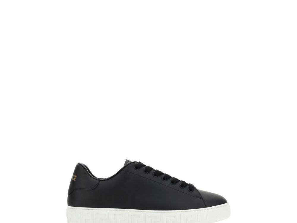Versace Black Rubber Low Top Sneakers