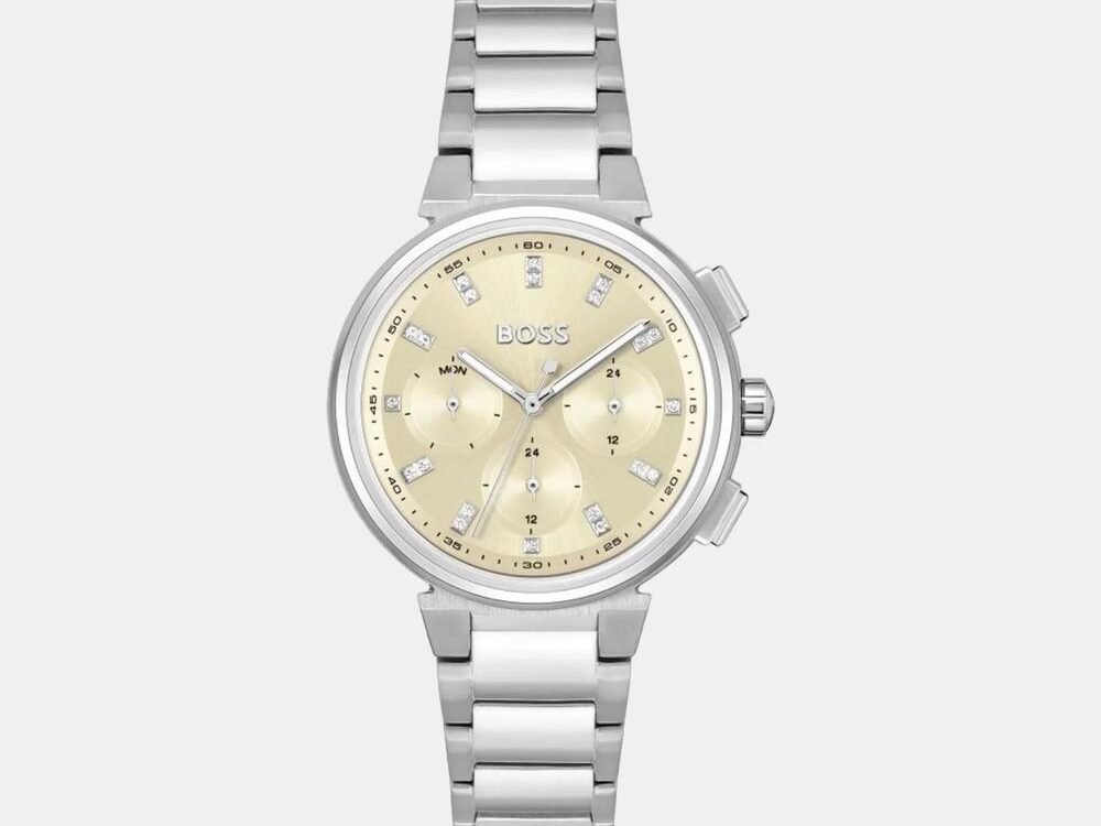 Hugo Boss Silver Stainless Steel Dress Watch