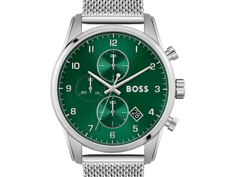 Hugo Boss Silver Stainless Steel Dress Watch