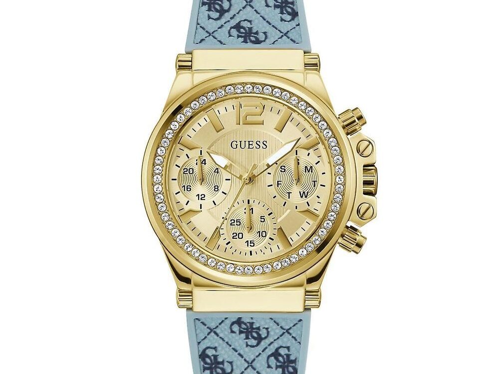 Guess Blue Synthetic Dress Watch
