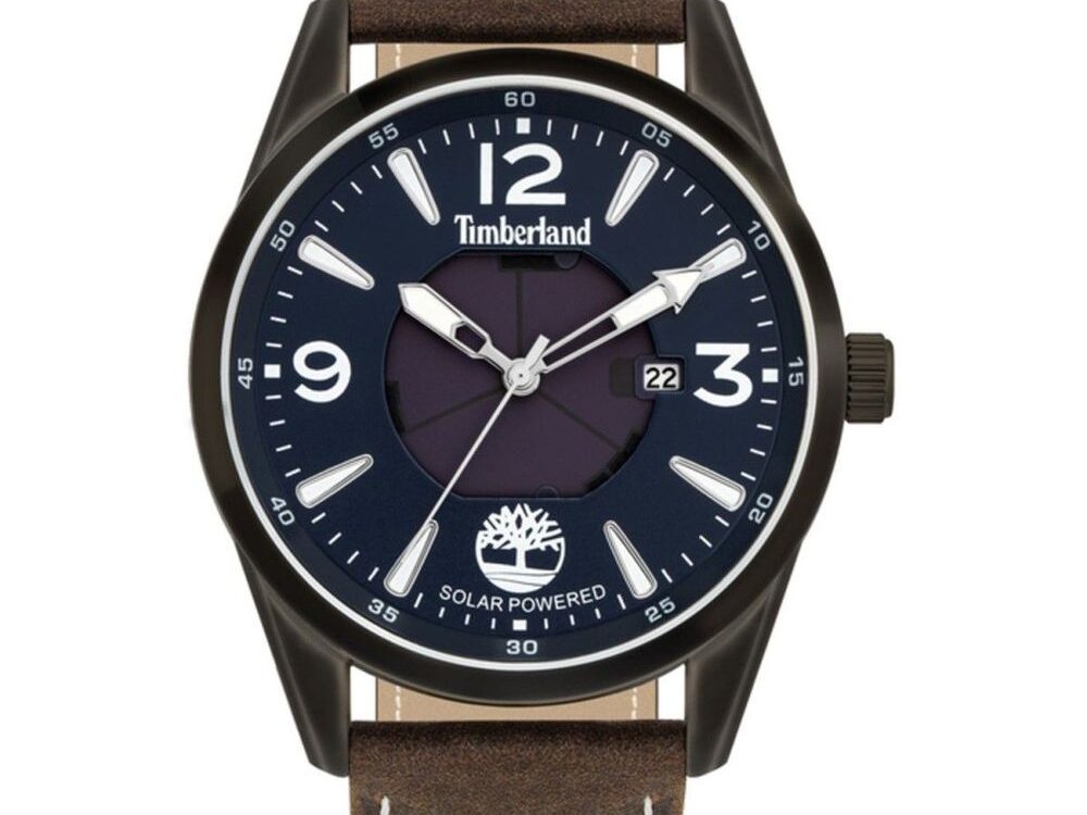 Timberland Brown Leather Dress Watch