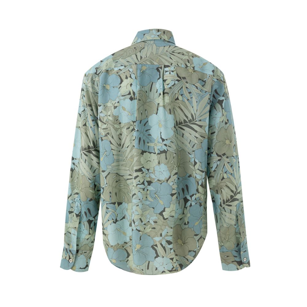 Tom Ford Blue Lyocell Pattern Shirt - Image 2