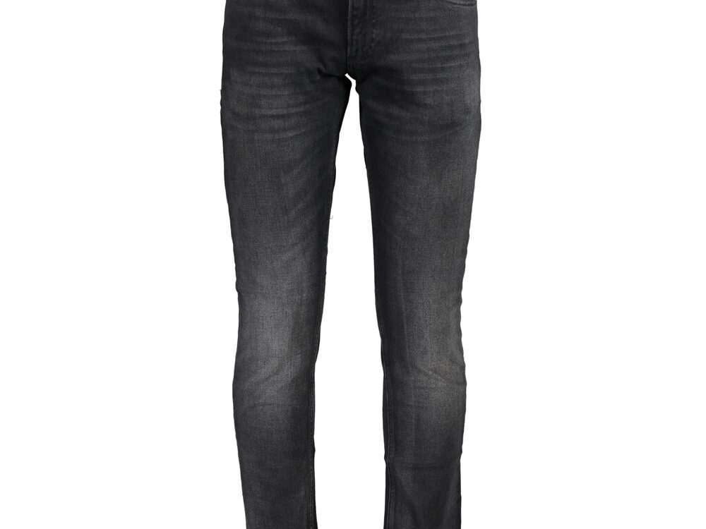 Calvin Klein Black Cotton Men's Slim-Fit Jeans