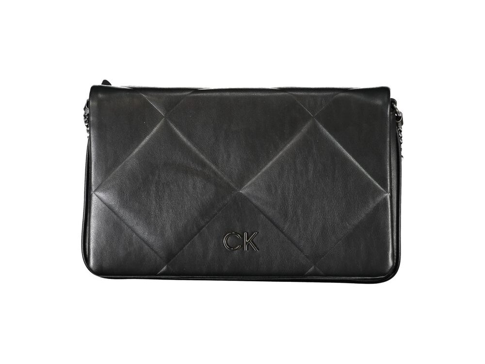 Calvin Klein Black Polyester Women Shoulder Bag