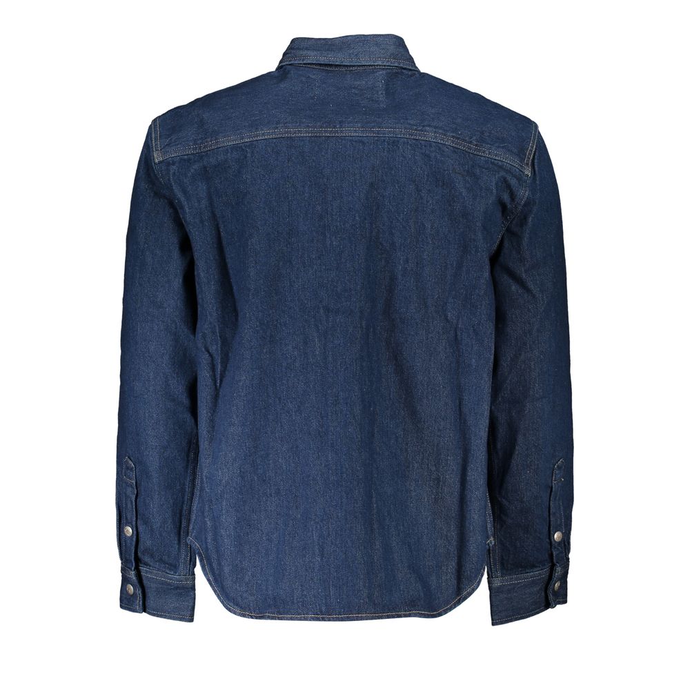 Calvin Klein Blu Cotton Men Jacket - Image 2