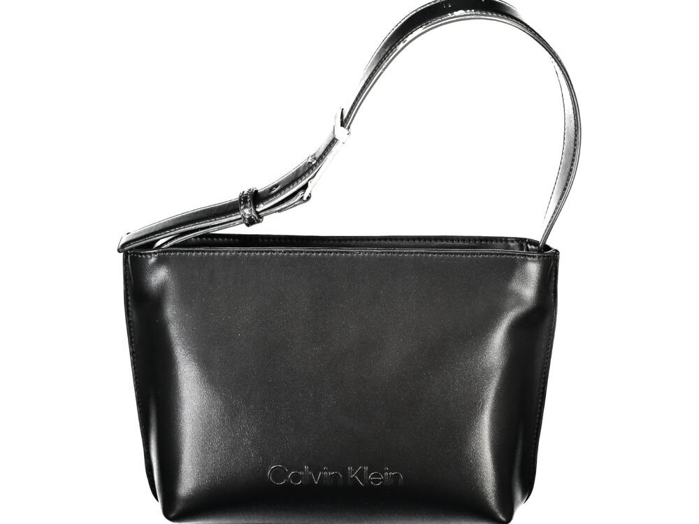 Calvin Klein Black Polyester Woman Shoulder Bag