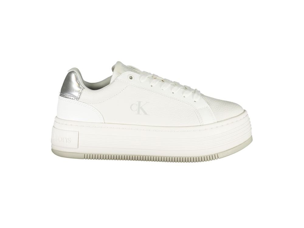 Calvin Klein Bianco Leather Women Sneaker