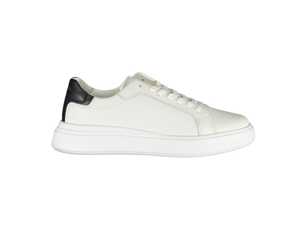 Calvin Klein Sleek White Sneakers with Contrast Accents