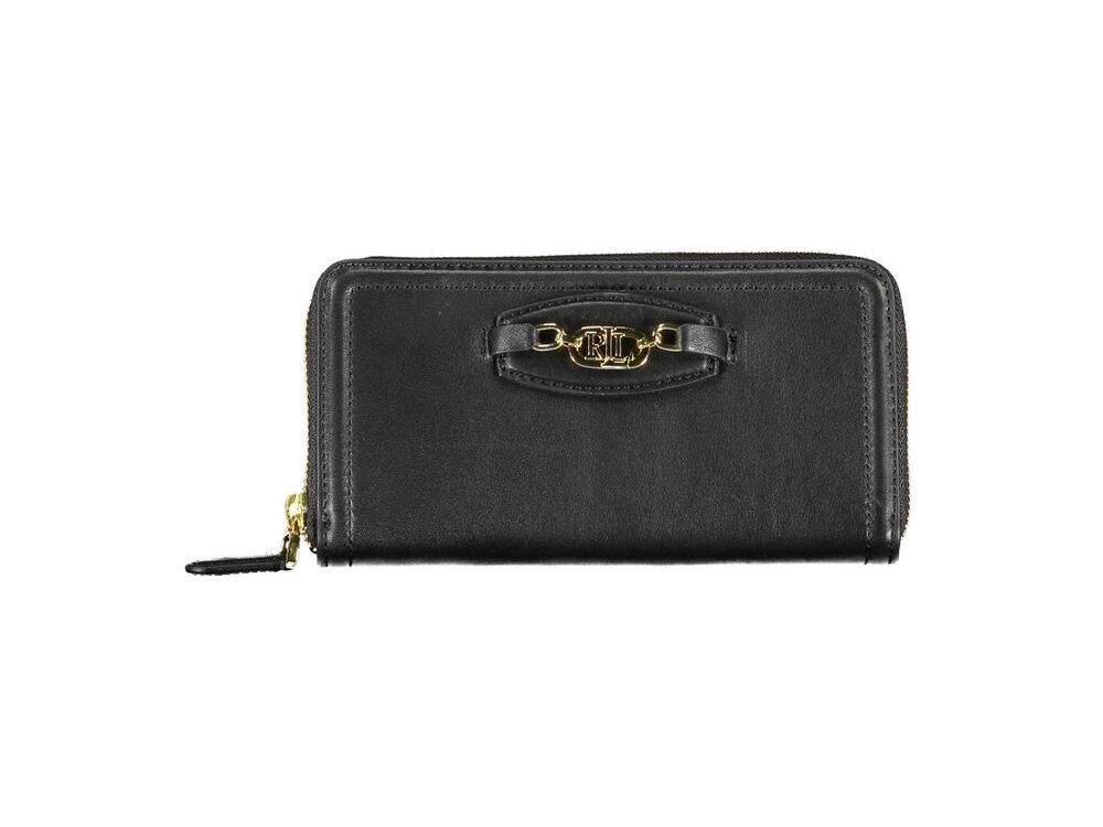 Ralph Lauren Black Polyurethane Women Wallet