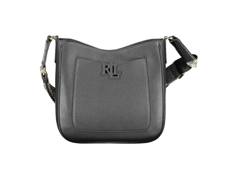 Ralph Lauren Nero Leather Women Shoulder Bag