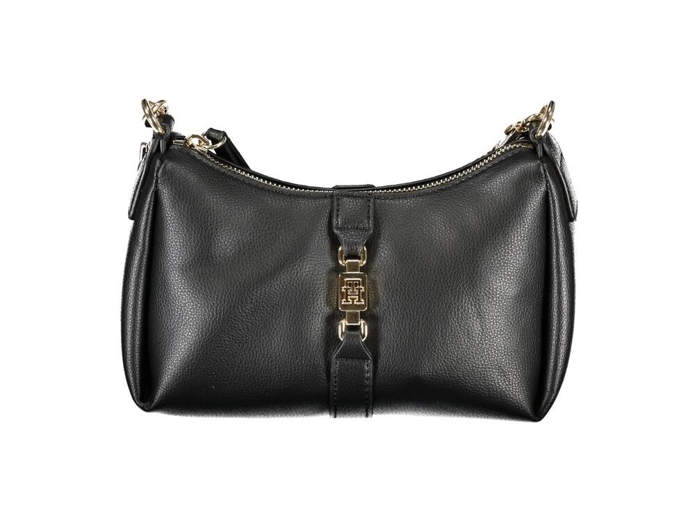 Tommy Hilfiger Black Polyester Women Shoulder Bag