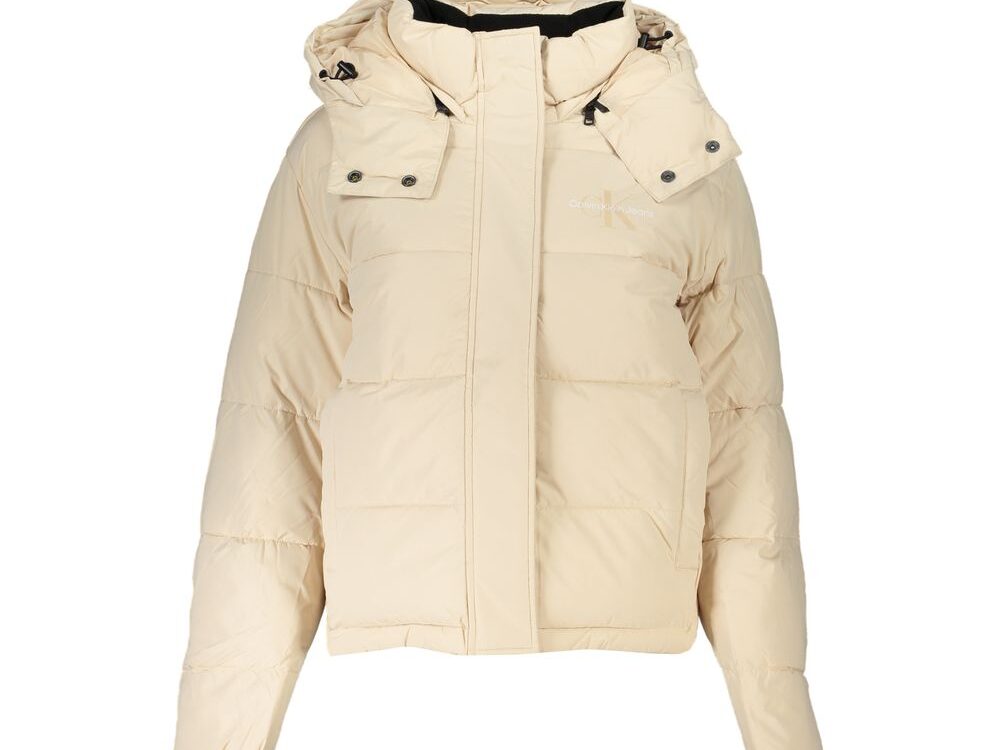 Calvin Klein Beige Polyester Women Jacket