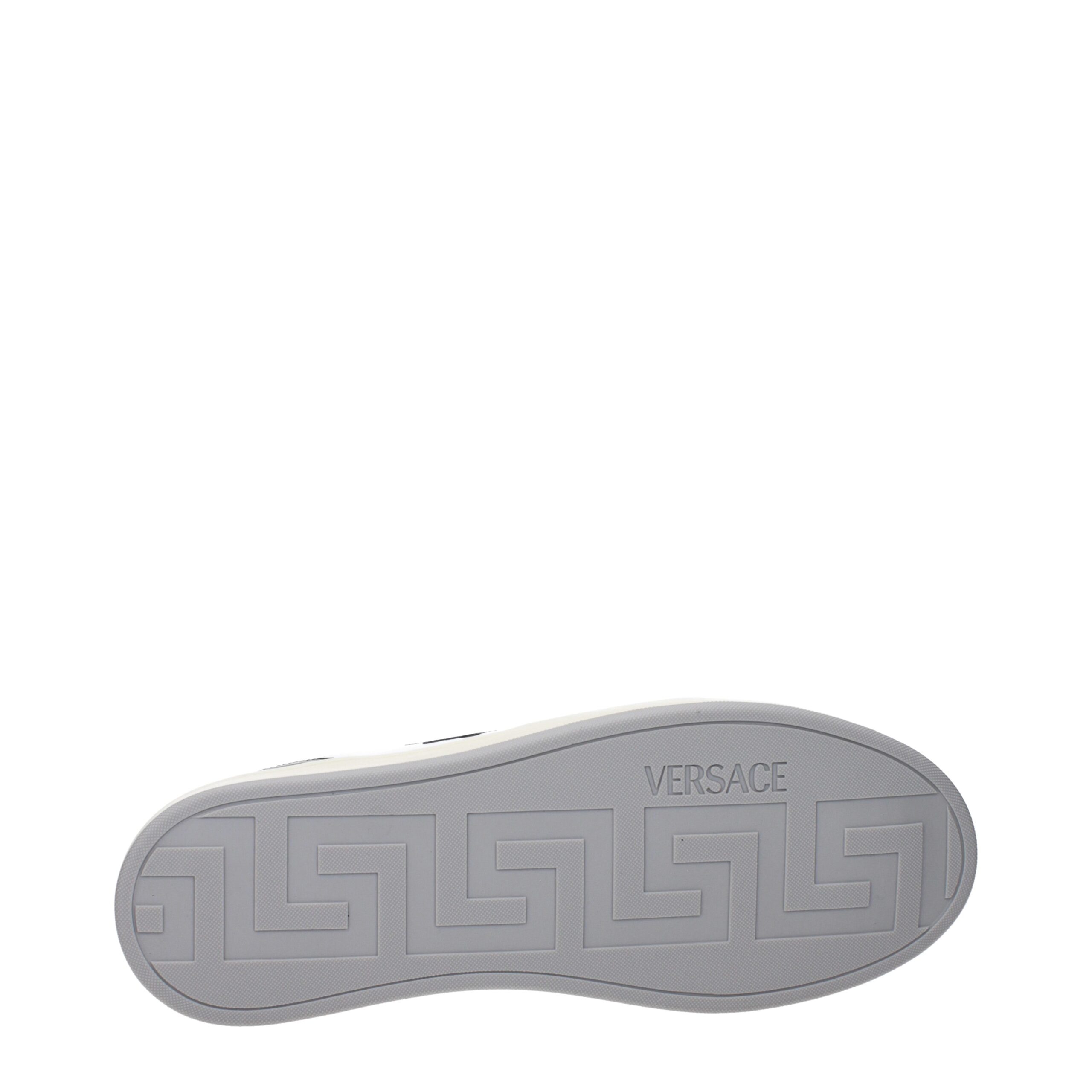 Versace White Leather Low Top Sneakers - Image 5