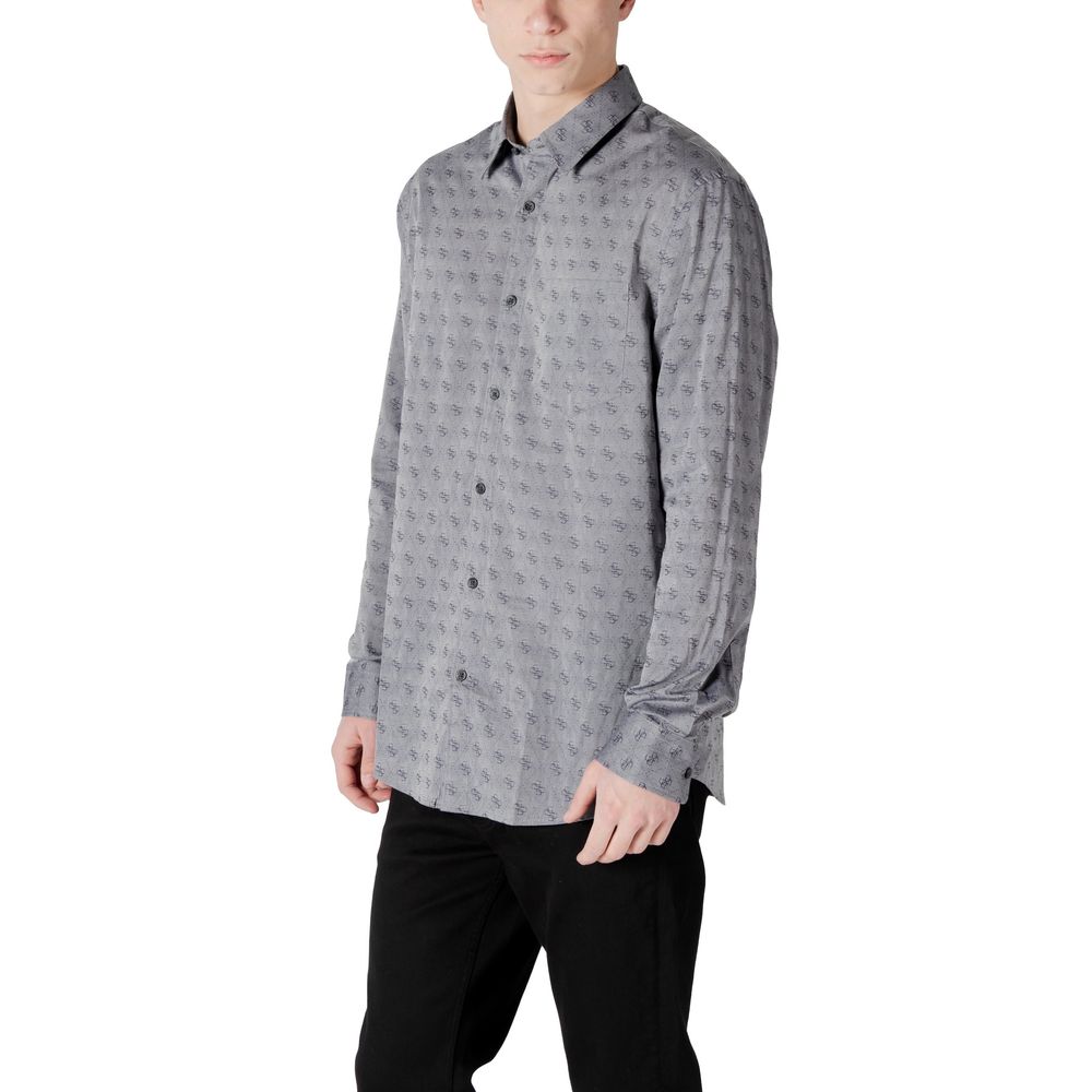 Guess Gray Cotton Pattern Shirt - Image 2