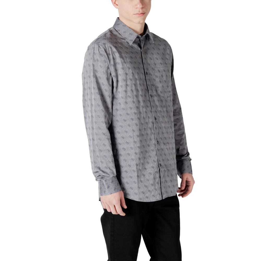 Guess Gray Cotton Pattern Shirt - Image 3
