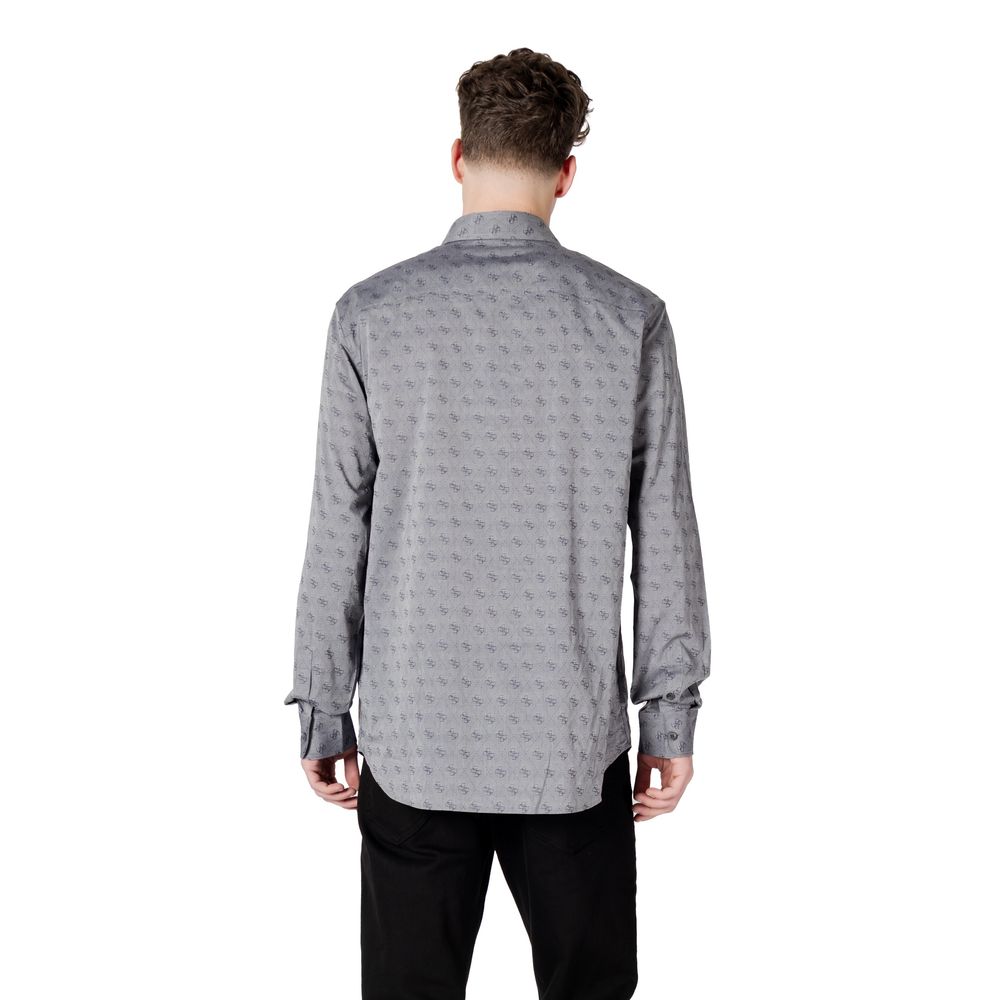 Guess Gray Cotton Pattern Shirt - Image 4