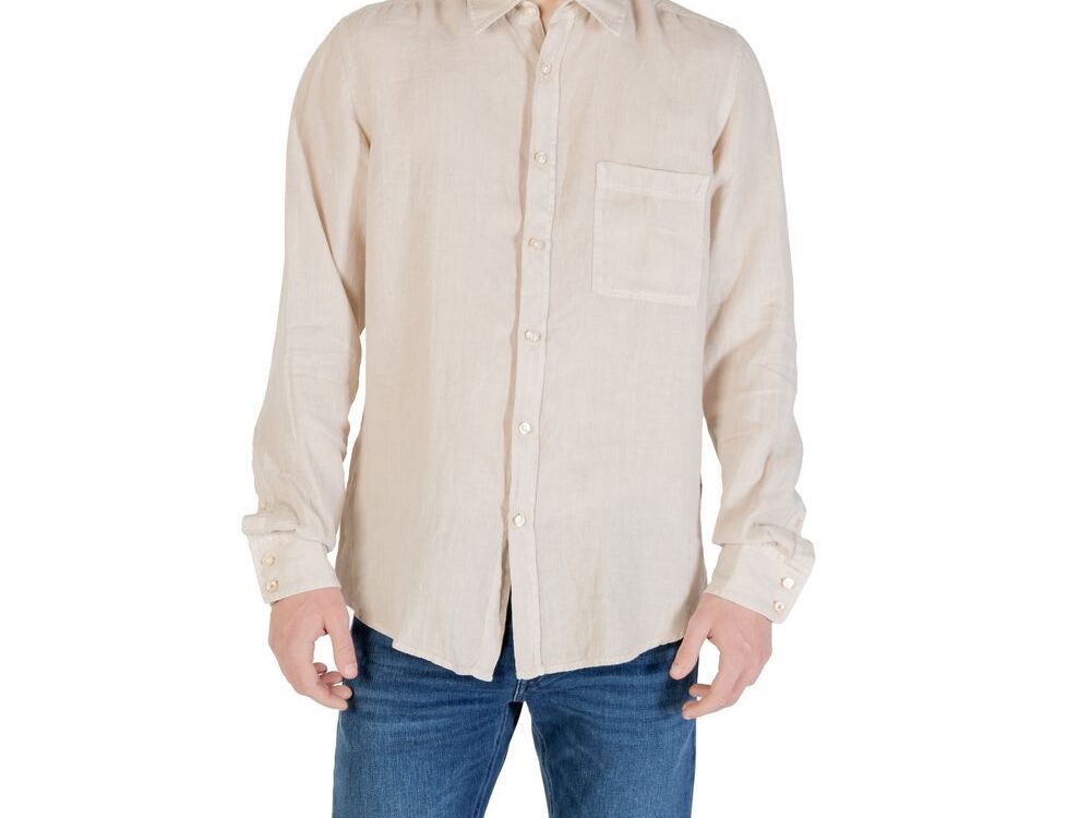 Hugo Boss Beige Linen Shirt