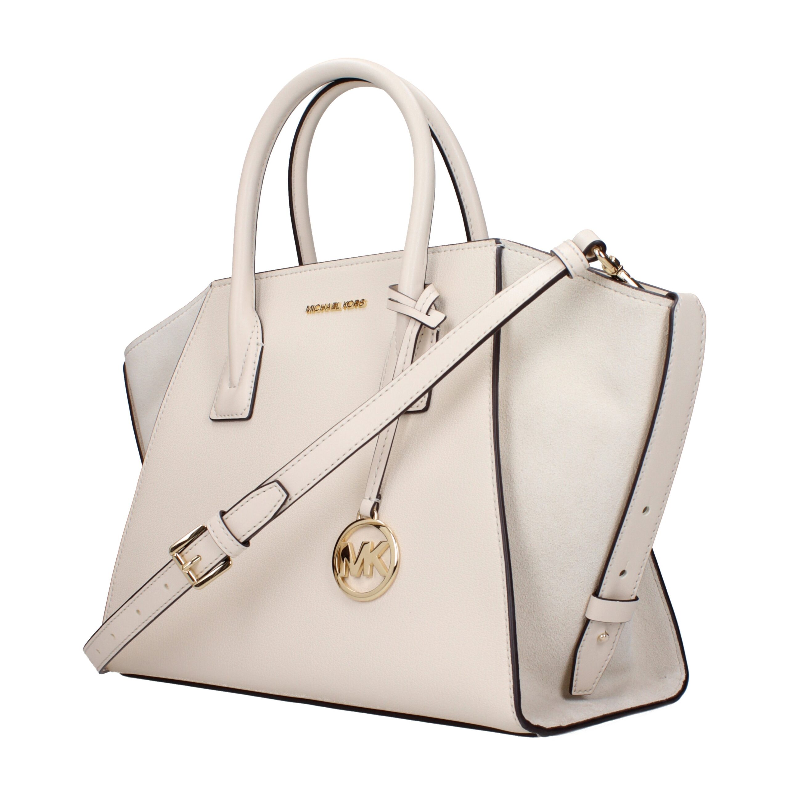 Michael Kors Beige Leather Handbag - Image 2