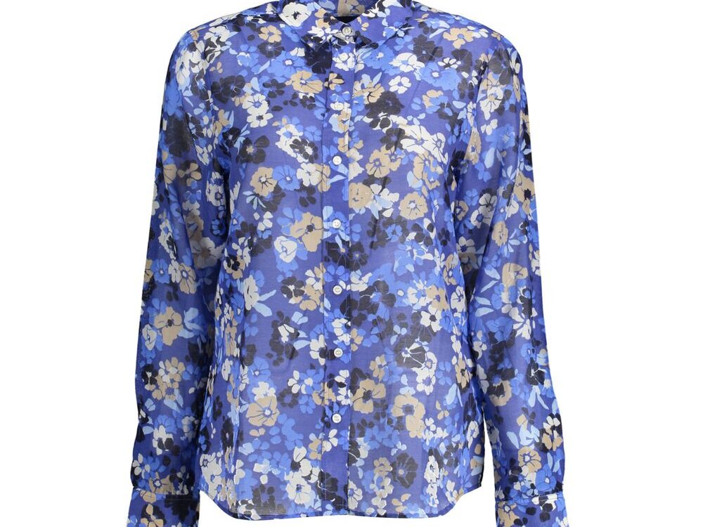 Gant Blue Organic Cotton Women Shirt