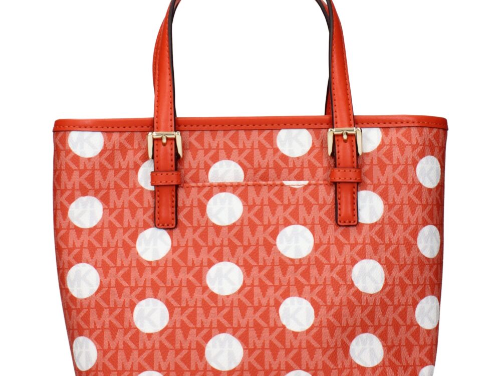 Michael Kors Orange Fabric Handbag