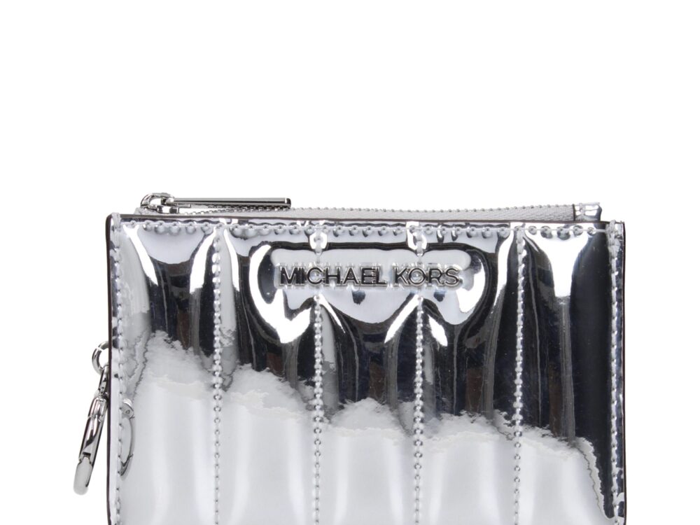 Michael Kors Gray Leather Wallet