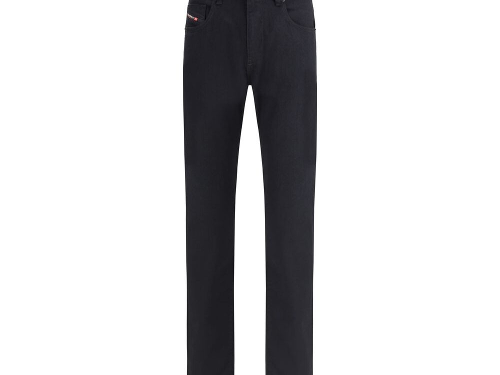 Diesel Black Cotton Slim Fit Jeans