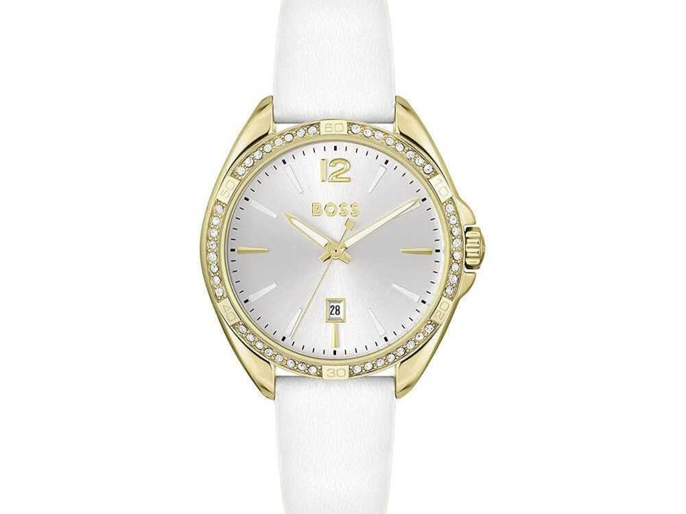 Hugo Boss White Stainless Steel Dress Watch