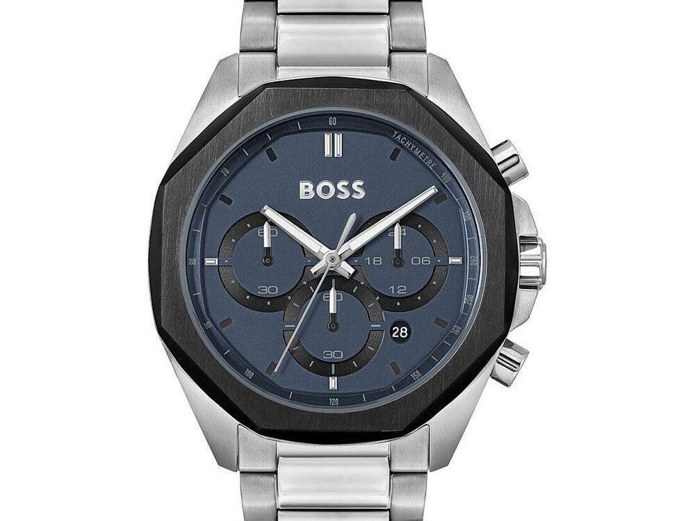 Hugo Boss Gray Stainless Steel Dress Watch