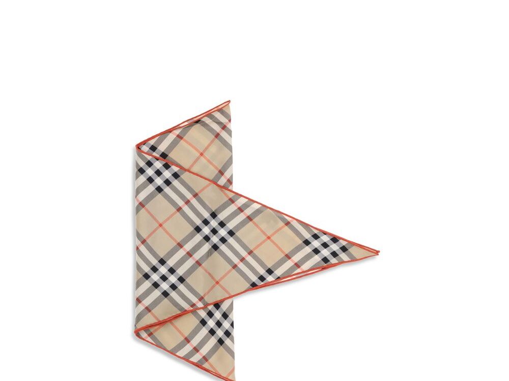 Burberry Beige Silk Scarf