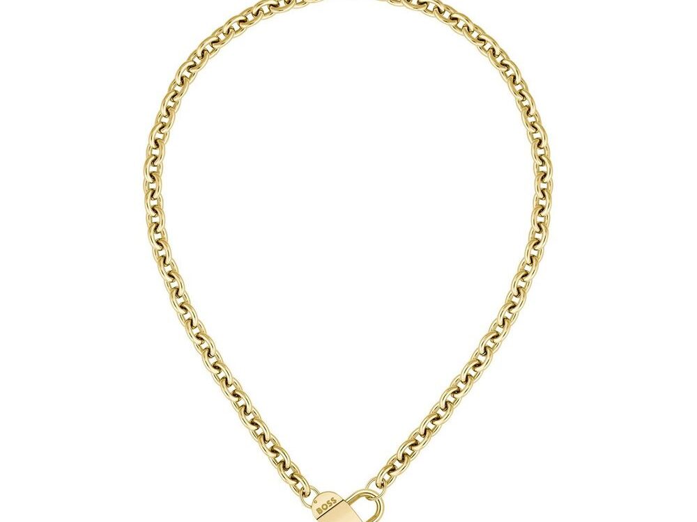 Hugo Boss Gold Stainless Steel Necklace