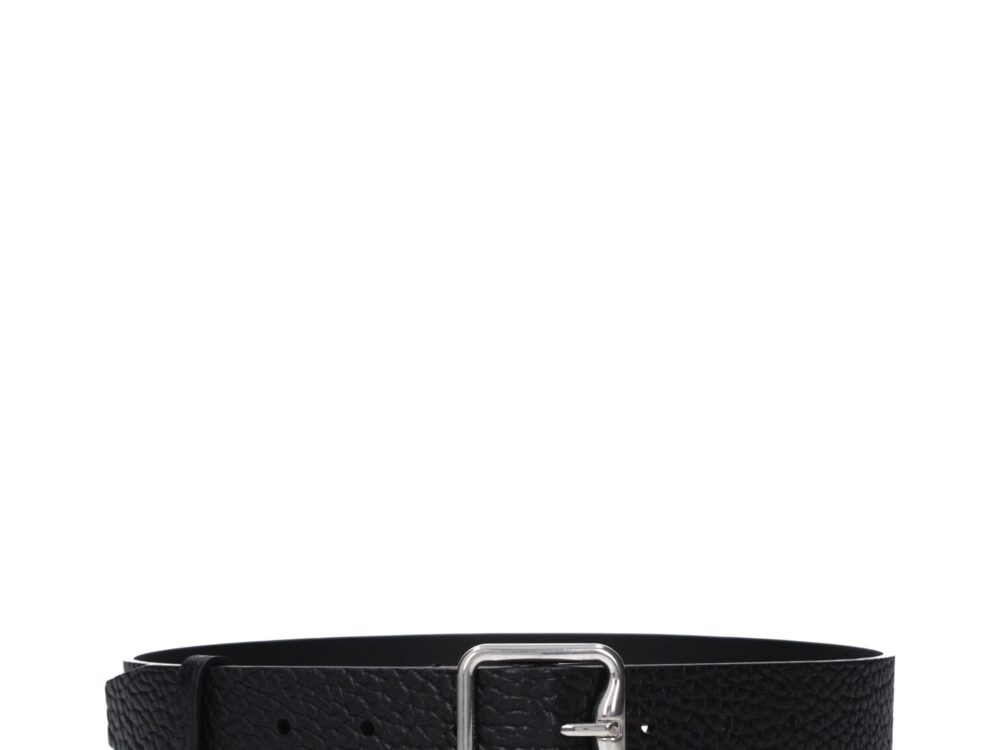 Burberry Black Leather Regular Belt