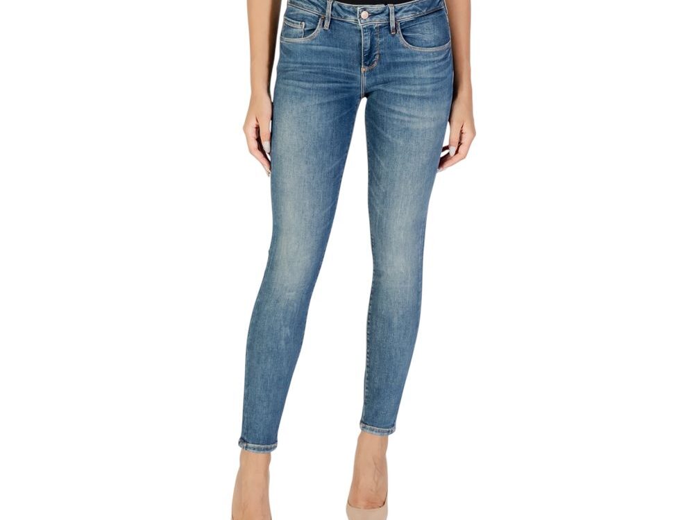 Guess Blue Cotton Skinny Jeans